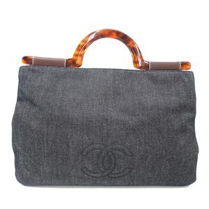CHANEL Denim Hand Bag Cocomark